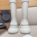 Lady Rubber Knee Boots Platform Rain Boots